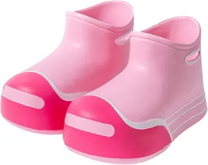 Unisex-Child Rain Boots Boys Girls Cute Short Rain Boots Waterproof Non Slip Water Boots Toddler Kids Rainboots