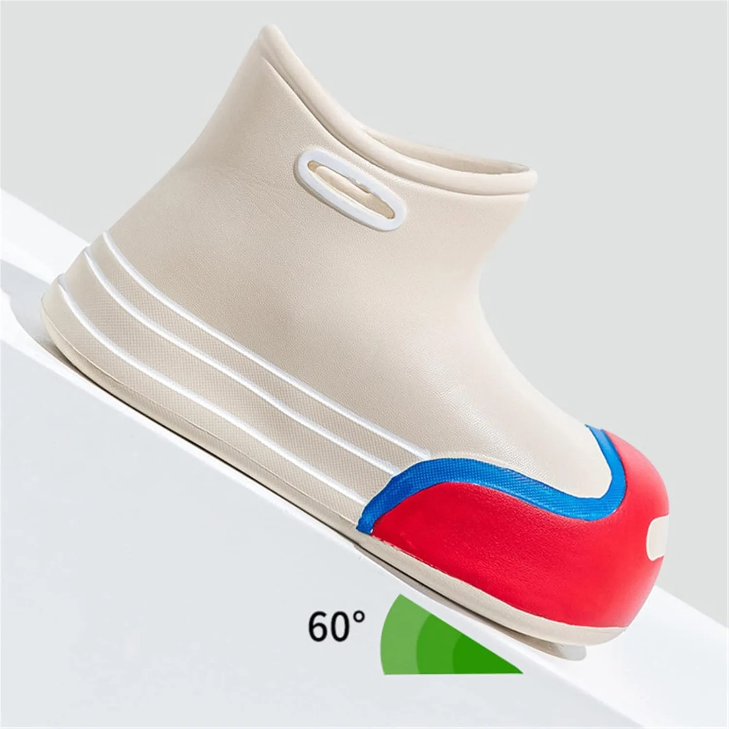 Unisex-Child Rain Boots Boys Girls Cute Short Rain Boots Waterproof Non Slip Water Boots Toddler Kids Rainboots