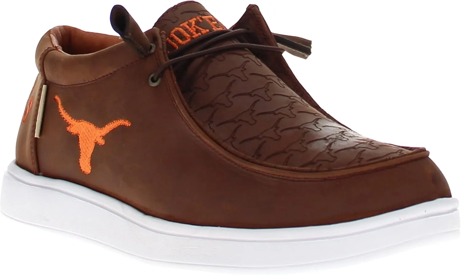Vaccari Men's Mitchell Slip-On Leather Loafers & NCAA League Embroidery | Comfortable & Light-Weight Casual Shoes
