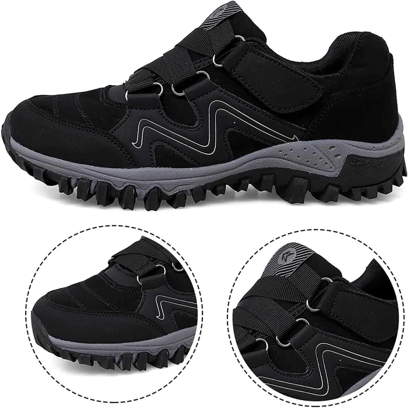 VARSKARC Men's Winter Thermal Villi Comfortable Platform high top Shoes