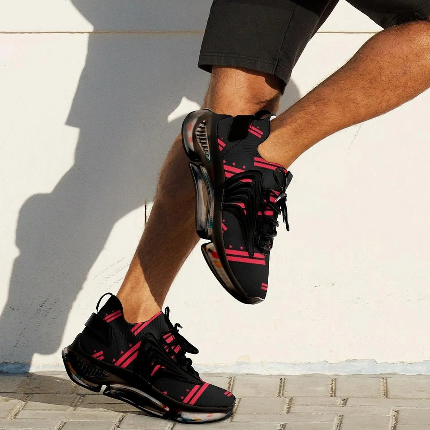 Washington D.C Walking Shoes for Men Lightweight Tennis Fashion Elastic Sports Shoes Cushion Basketball Shoes