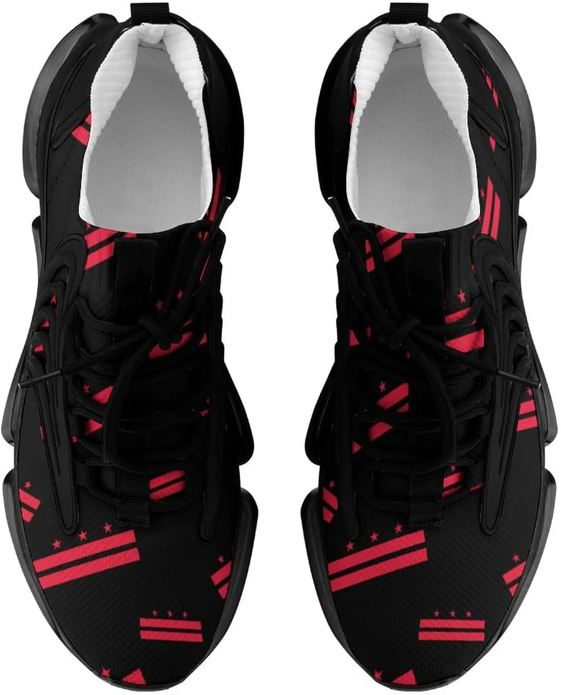Washington D.C Walking Shoes for Men Lightweight Tennis Fashion Elastic Sports Shoes Cushion Basketball Shoes