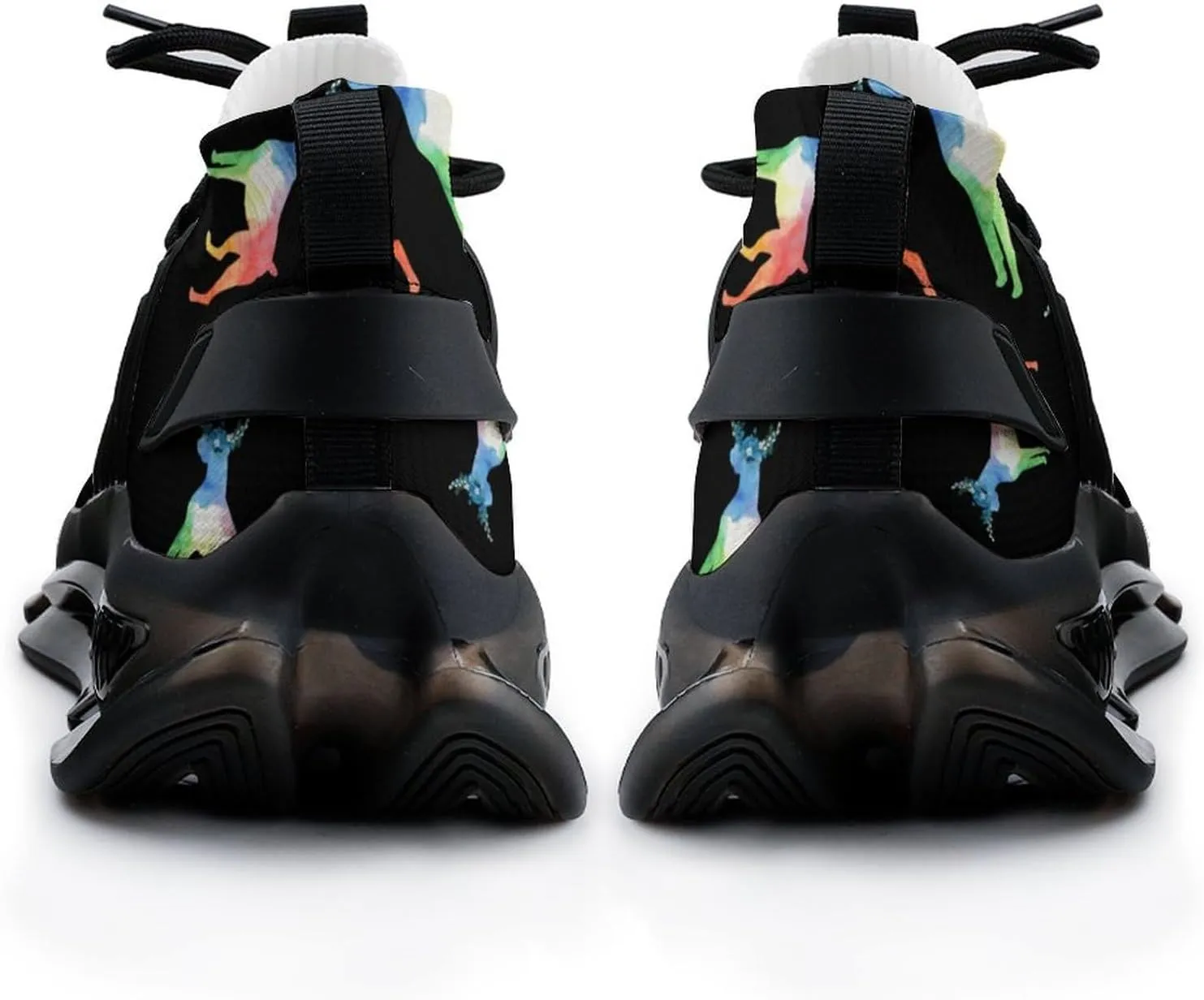Watercolor Boxer Dog Walking Shoes for Men Lightweight Tennis Fashion Elastic Sports Shoes Cushion Basketball Shoes