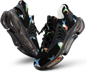 Watercolor Boxer Dog Walking Shoes for Men Lightweight Tennis Fashion Elastic Sports Shoes Cushion Basketball Shoes
