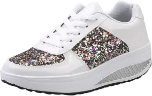 Wedge Fashion Sneakers for Women 2023 Zapatos C??Modos Y Elegantes De Piso para Mujer Women's Running Shoes Black and White Black Casual Sneakers for Women Platform Women's Black Slip On Dress Shoes