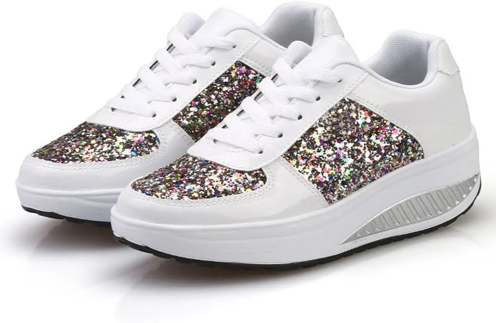 Wedge Fashion Sneakers for Women 2023 Zapatos C??Modos Y Elegantes De Piso para Mujer Women's Running Shoes Black and White Black Casual Sneakers for Women Platform Women's Black Slip On Dress Shoes