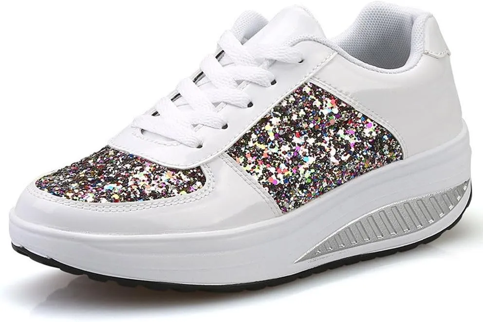 Wedge Fashion Sneakers for Women 2023 Zapatos C??Modos Y Elegantes De Piso para Mujer Women's Running Shoes Black and White Black Casual Sneakers for Women Platform Women's Black Slip On Dress Shoes
