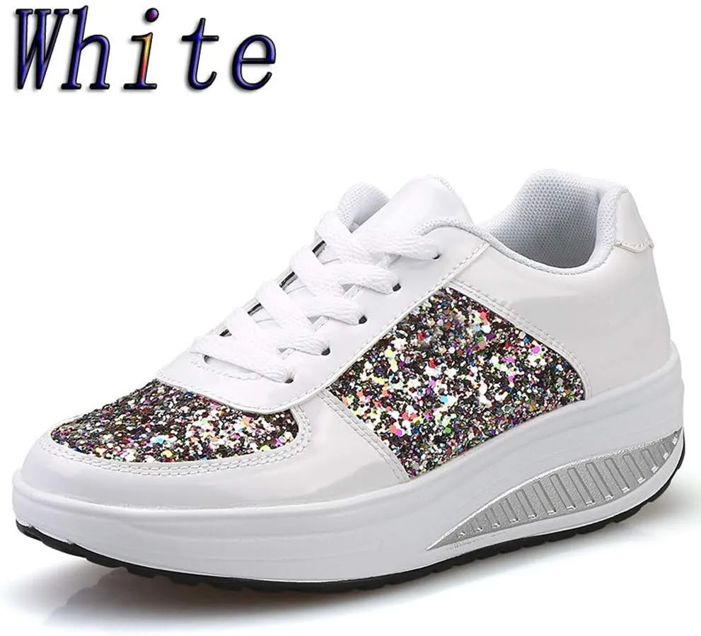Wedge Fashion Sneakers for Women 2023 Zapatos C??Modos Y Elegantes De Piso para Mujer Women's Running Shoes Black and White Black Casual Sneakers for Women Platform Women's Black Slip On Dress Shoes