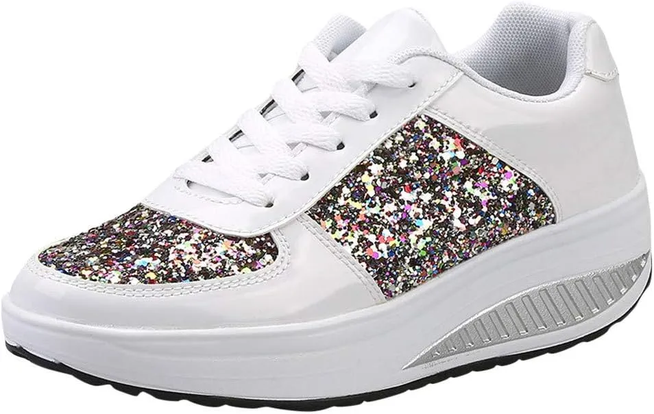 Wedge Fashion Sneakers for Women 2023 Zapatos C??Modos Y Elegantes De Piso para Mujer Women's Running Shoes Black and White Black Casual Sneakers for Women Platform Women's Black Slip On Dress Shoes