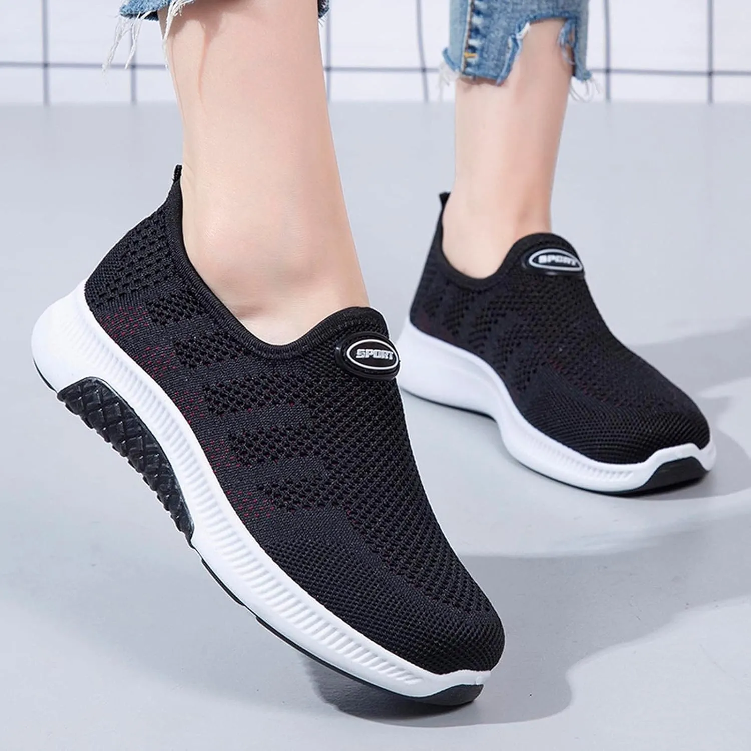 Wedge Heel Sneakers for Women Zapatillas Elegantes para Mujer Womens Casual Shoes Wide Trail Running Shoes Women Plantar Fasciitis Women Sport Athletic Running Sneakers Walking Shoes
