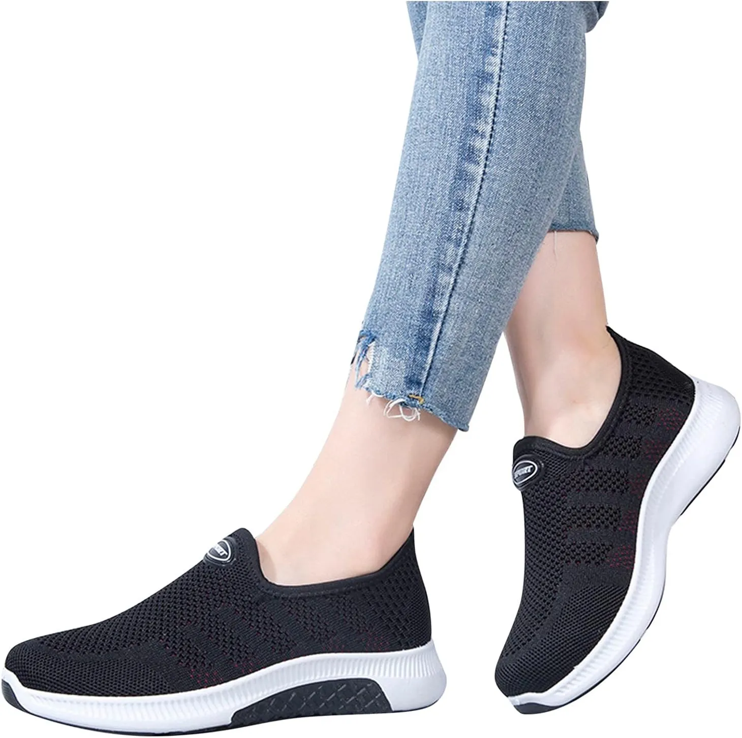 Wedge Heel Sneakers for Women Zapatillas Elegantes para Mujer Womens Casual Shoes Wide Trail Running Shoes Women Plantar Fasciitis Women Sport Athletic Running Sneakers Walking Shoes