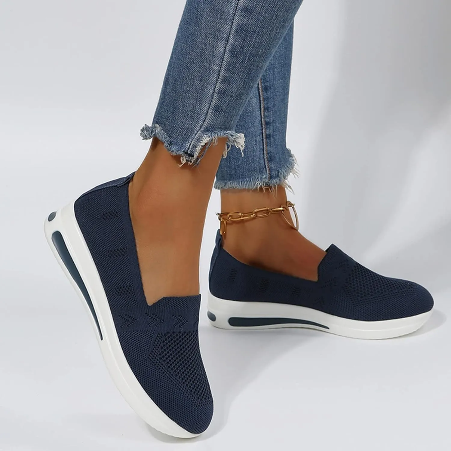 Wedge Sneakers for Women White Tenis Ortop??Dicos para El Arco De Pies De Mujer Arch Support Wide Width Casual Shoes for Women Black Sequin Gym Shoes for Women Women's Slip On Shoes Size 7.5 W
