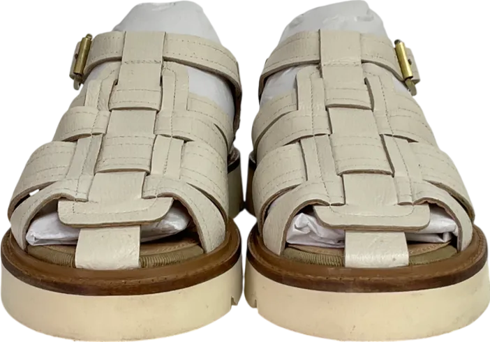 White Stuff Cream Chunky Fisherman Sandals UK 7 EU 40 