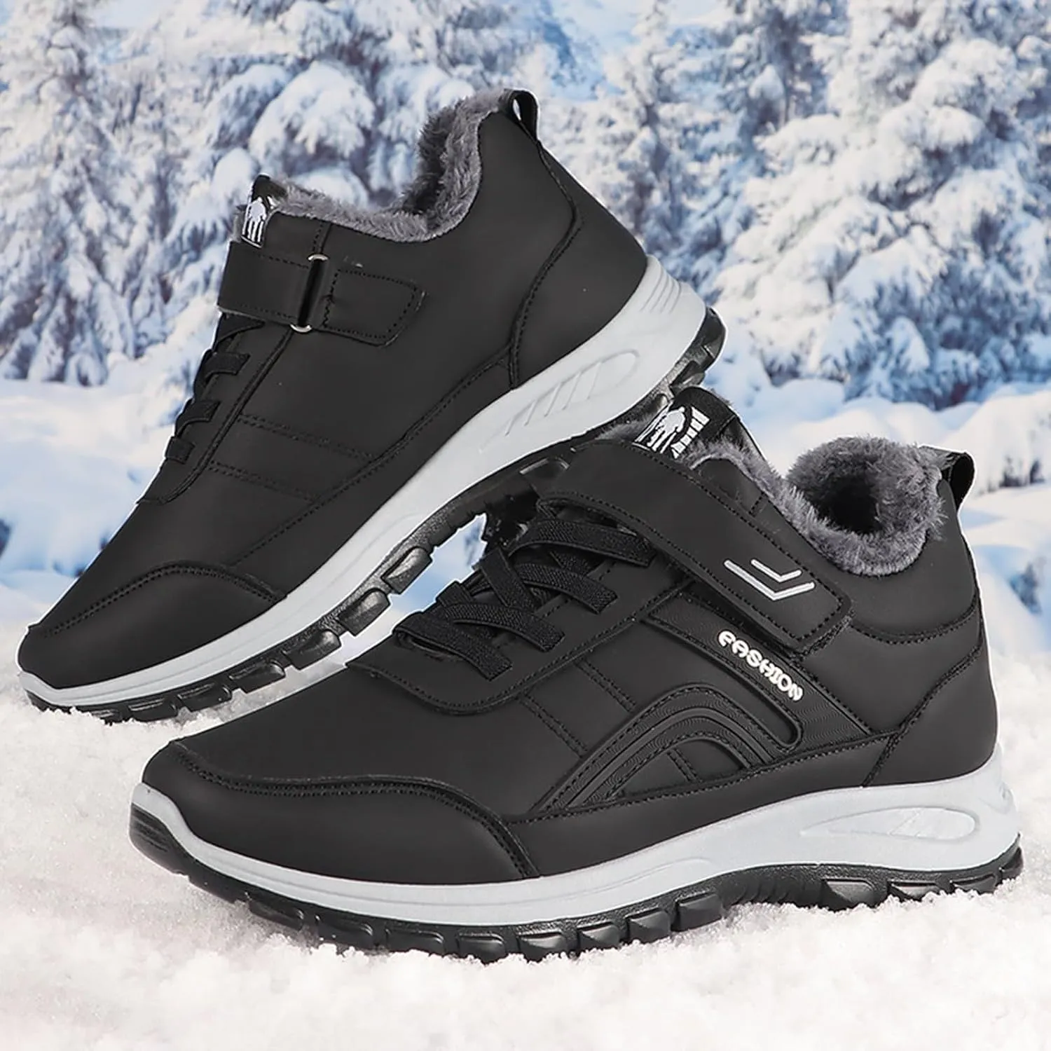 Winter Boots Anti-Slip Cushioning Mountaineering Orthopedic Shoes Waterproof Shoes Winter Walking Shoes for Men