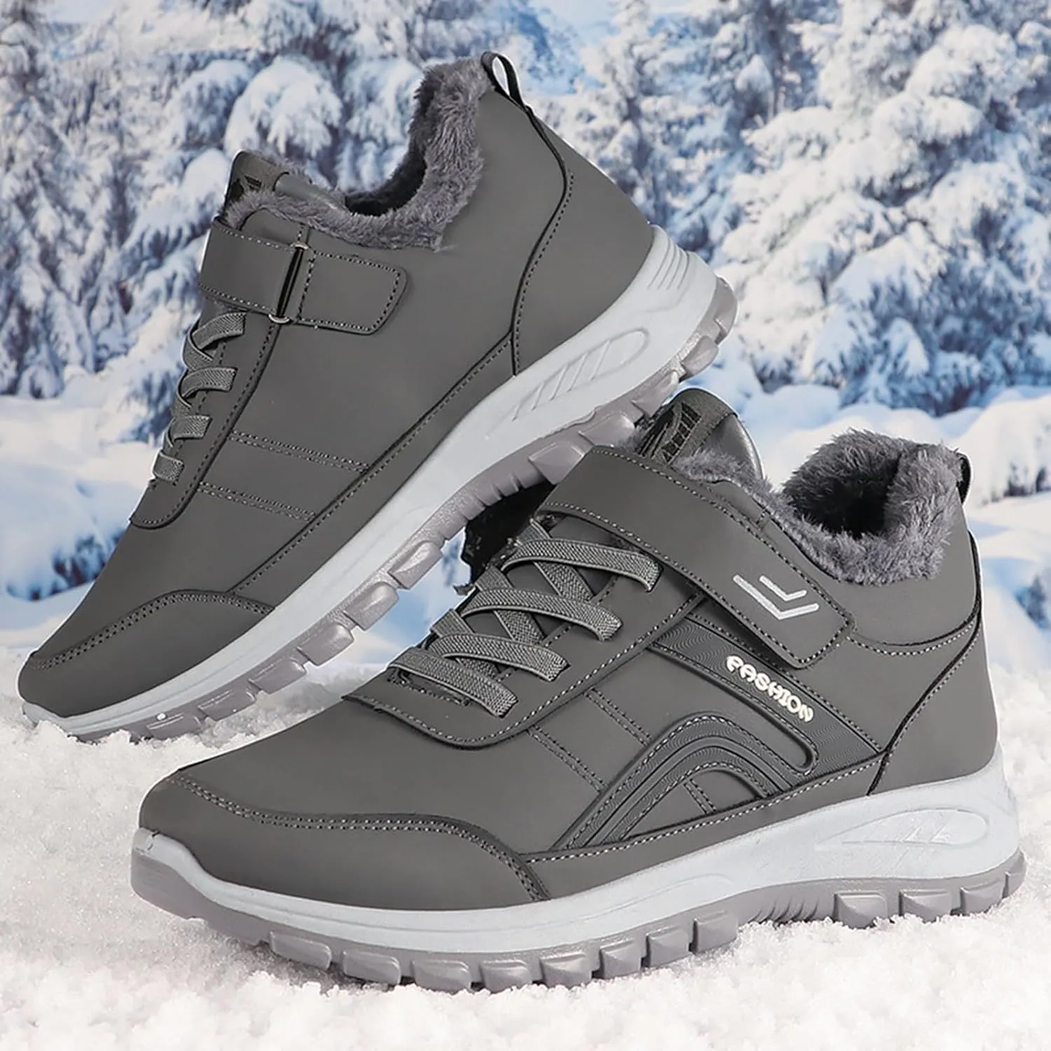 Winter Boots Anti-Slip Cushioning Mountaineering Orthopedic Shoes Waterproof Shoes Winter Walking Shoes for Men