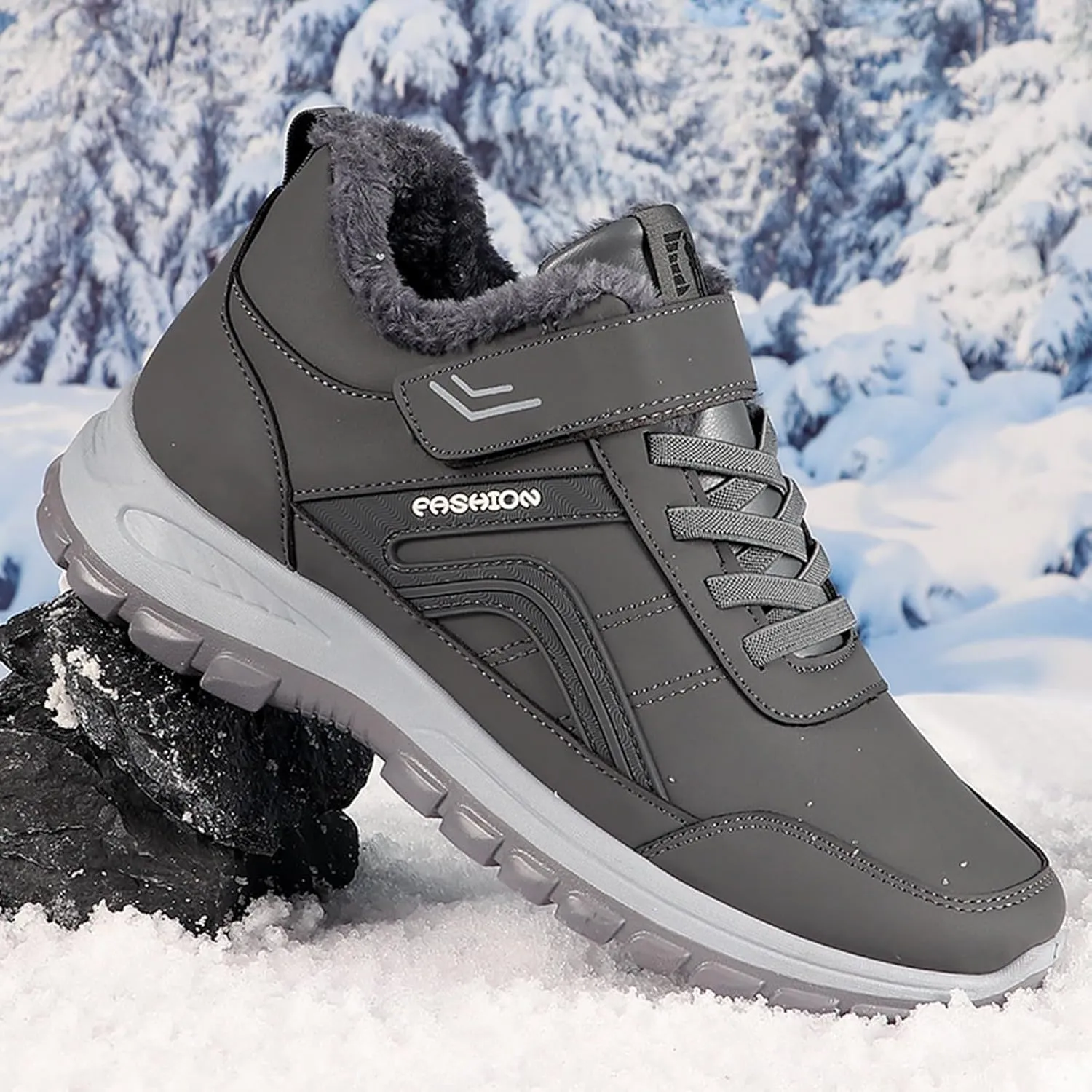 Winter Boots Anti-Slip Cushioning Mountaineering Orthopedic Shoes Waterproof Shoes Winter Walking Shoes for Men