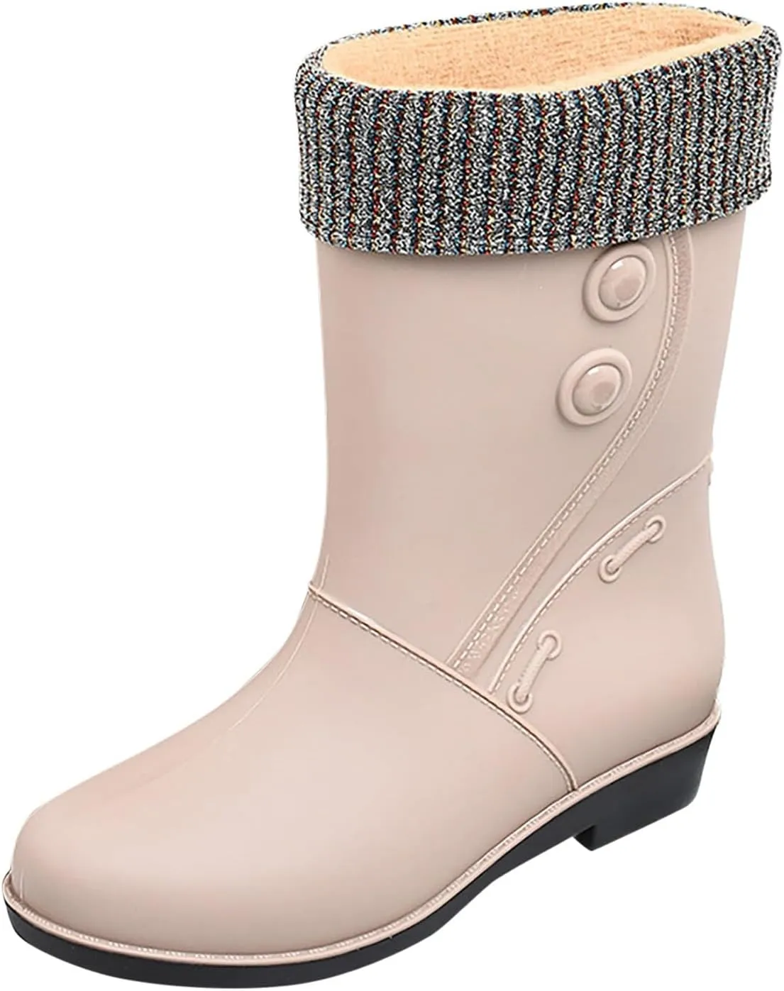 Women Rain Shoes Shoes Comfortable Light Ankle Rain Boots Frosted Outdoor Rain Boots Gift College Girl