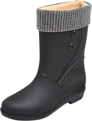 Women Rain Shoes Shoes Comfortable Light Ankle Rain Boots Frosted Outdoor Rain Boots Gift College Girl