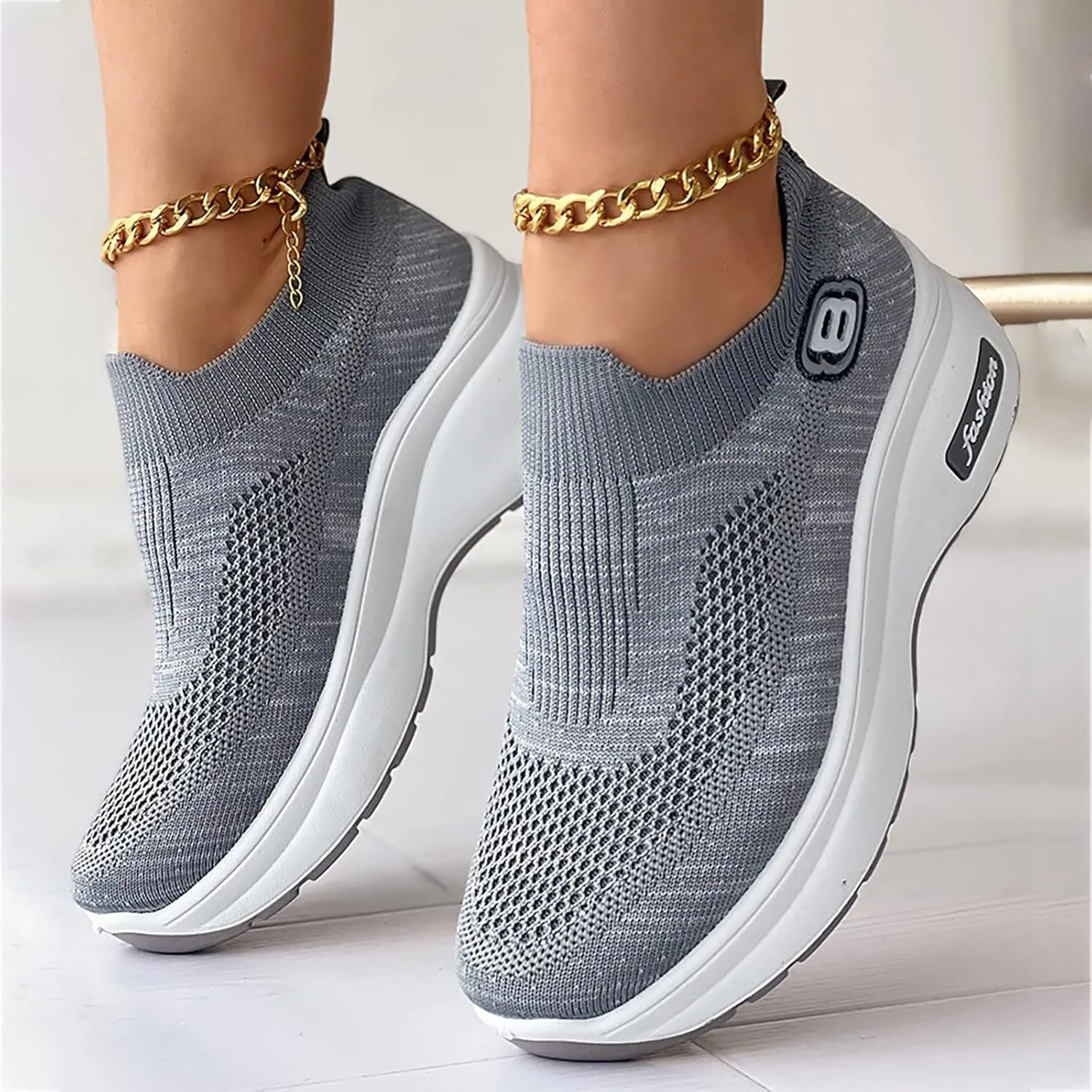 Women Sneakers Size 9.5 Wide Non Slip Work Shoes Women Food Service Womens Slip On Shoes Size 9 for Fall Chunky Sneakers Women Women's Brown Slip On Shoes Size 9