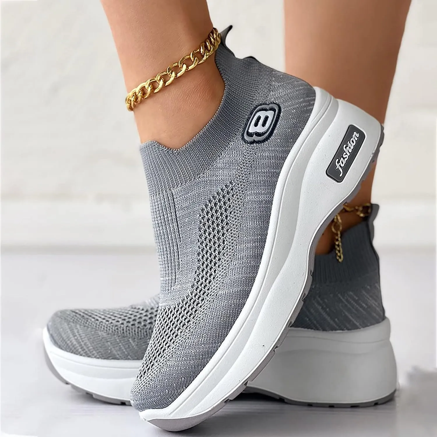Women Sneakers Size 9.5 Wide Non Slip Work Shoes Women Food Service Womens Slip On Shoes Size 9 for Fall Chunky Sneakers Women Women's Brown Slip On Shoes Size 9