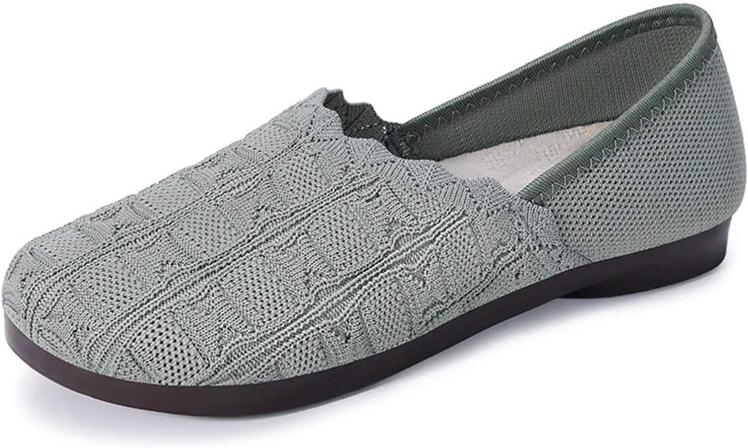 Women's Breathable Mesh Slip On Casual Shoes Comfortable Flat Walking Sneakers for Daily Wear Spring Summer Lightweight