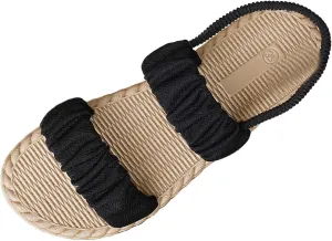 Women's Breathable Slip On Sandals Comfortable Flat Casual Shoes For Daily Wear Beach Walking Lightweight Summer