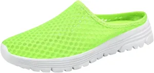 Women's Breathable Slip On Slippers Comfortable Flat Sandals Lightweight Casual Slide Shoes for Indoor Outdoor Summer Beach Vacation