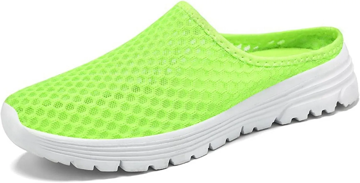 Women's Breathable Slip On Slippers Comfortable Flat Sandals Lightweight Casual Slide Shoes for Indoor Outdoor Summer Beach Vacation