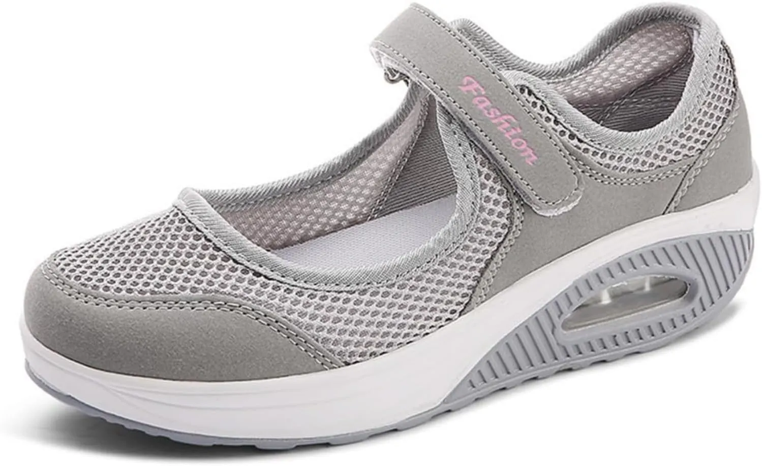 Women's Breathable Walking Shoes Comfortable Working Nurse Sandals Platform Fashion Slip On Walking Sandals Adjustable Working Nurse Shoe Lightweight Flats Orthotic Air Cushion Shoes