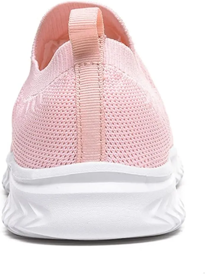 Womens Canvas Slip On Shoes Casual Walking Sneakers Lightweight Flat Fashion Comfortable Elastic Loafers Non Slip
