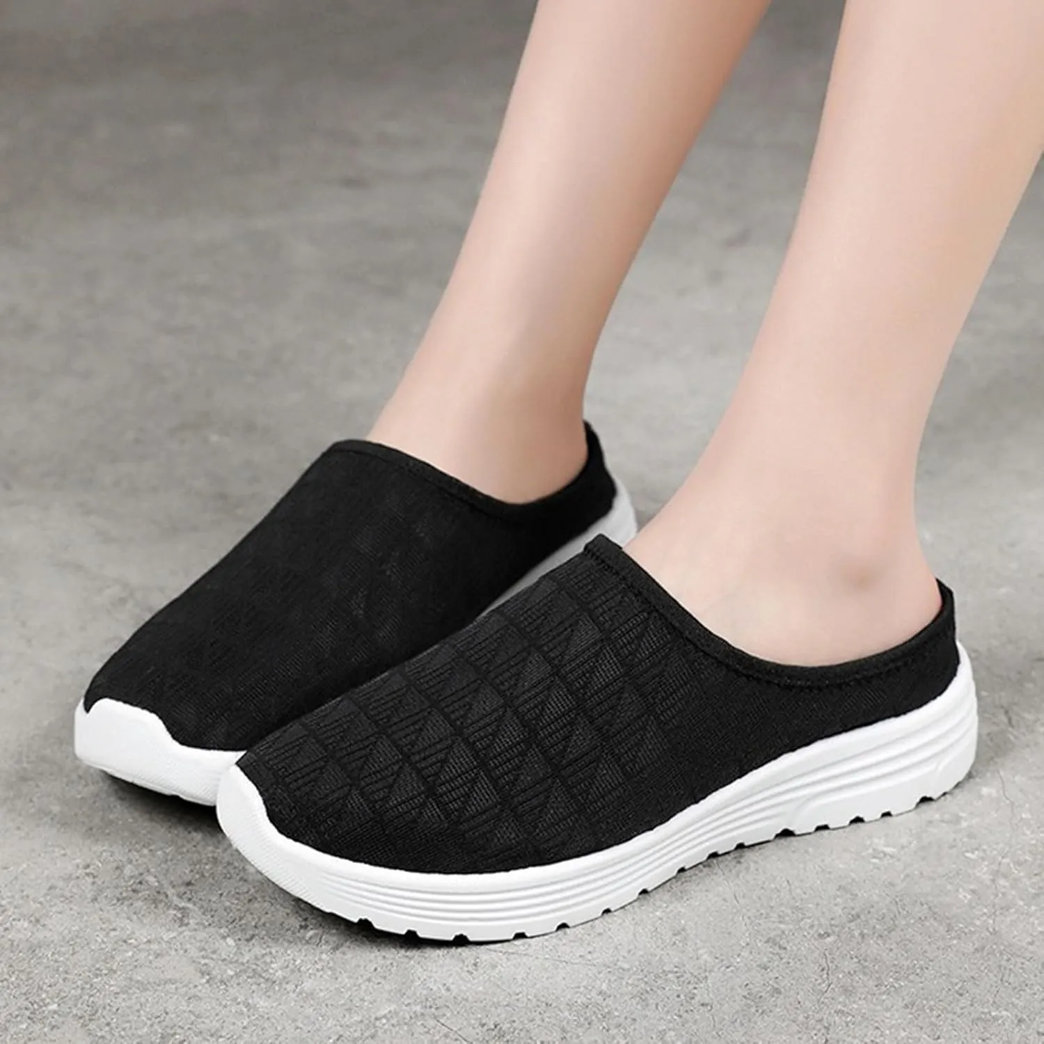 Women's Casual Slip On Loafers Comfortable Mid Heel Shoes for Spring Summer Everyday Wear with Non Slip Sole