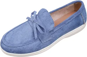 Women's Casual Slip On Suede Shoes Flat Comfortable Everyday Wear Versatile Footwear for All Seasons Soft