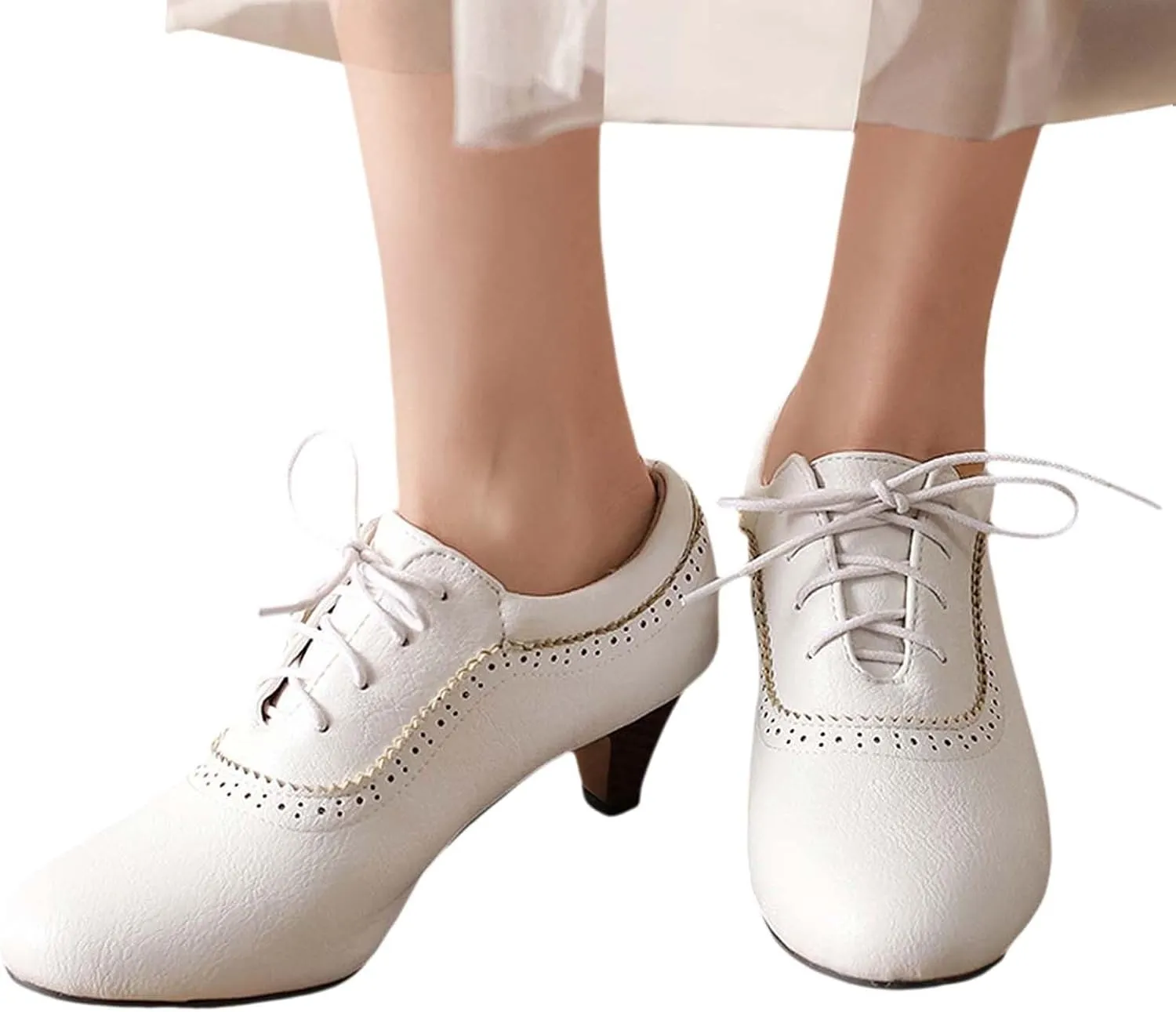 Women's Elegant High Heel Spring Summer Pointed Toe Dress Shoes for Women Comfortable 6-7cm Heels Party Wedding Wear