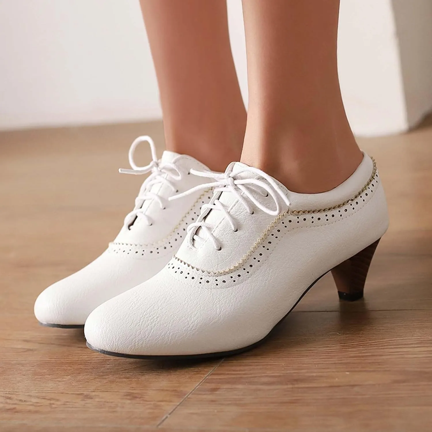 Women's Elegant High Heel Spring Summer Pointed Toe Dress Shoes for Women Comfortable 6-7cm Heels Party Wedding Wear