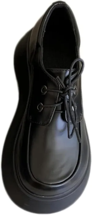 Women's Flat Shoes, Cute Round Toe Girl's Formal Shoes, Casual Lace up Oxford Comfortable Outdoor Walking Shoes