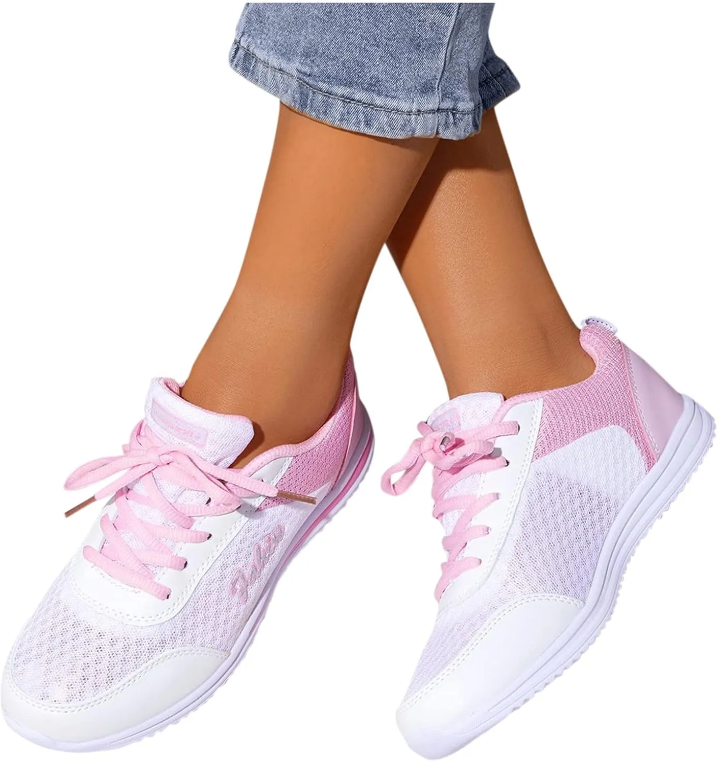 Womens Lace Up Walking Shoes Memory Foam Lightweight Comfort Slip On Shoes Women Workout Casual Black Shoes High Top Sneakers Red Tennis Shoe Trainers Shoe