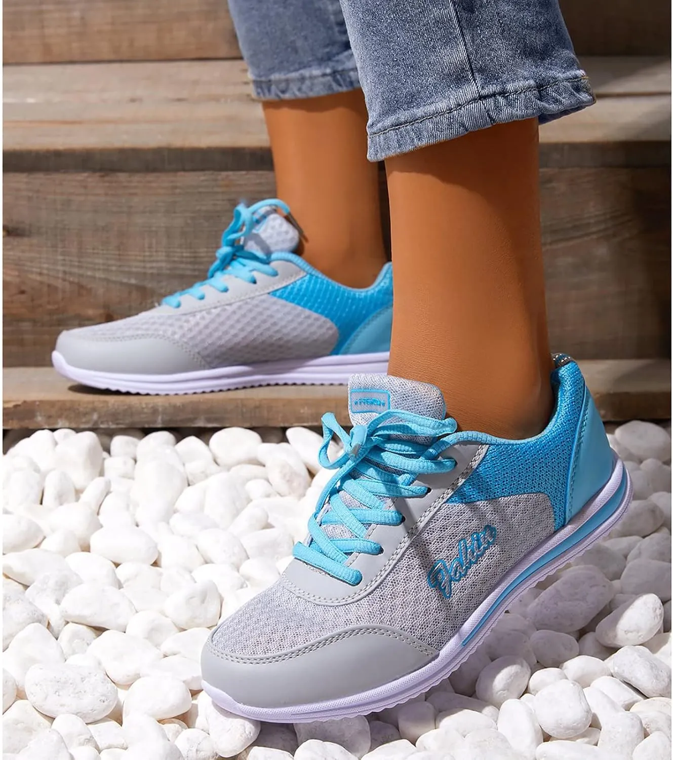 Womens Lace Up Walking Shoes Memory Foam Lightweight Comfort Slip On Shoes Women Workout Casual Black Shoes High Top Sneakers Red Tennis Shoe Trainers Shoe