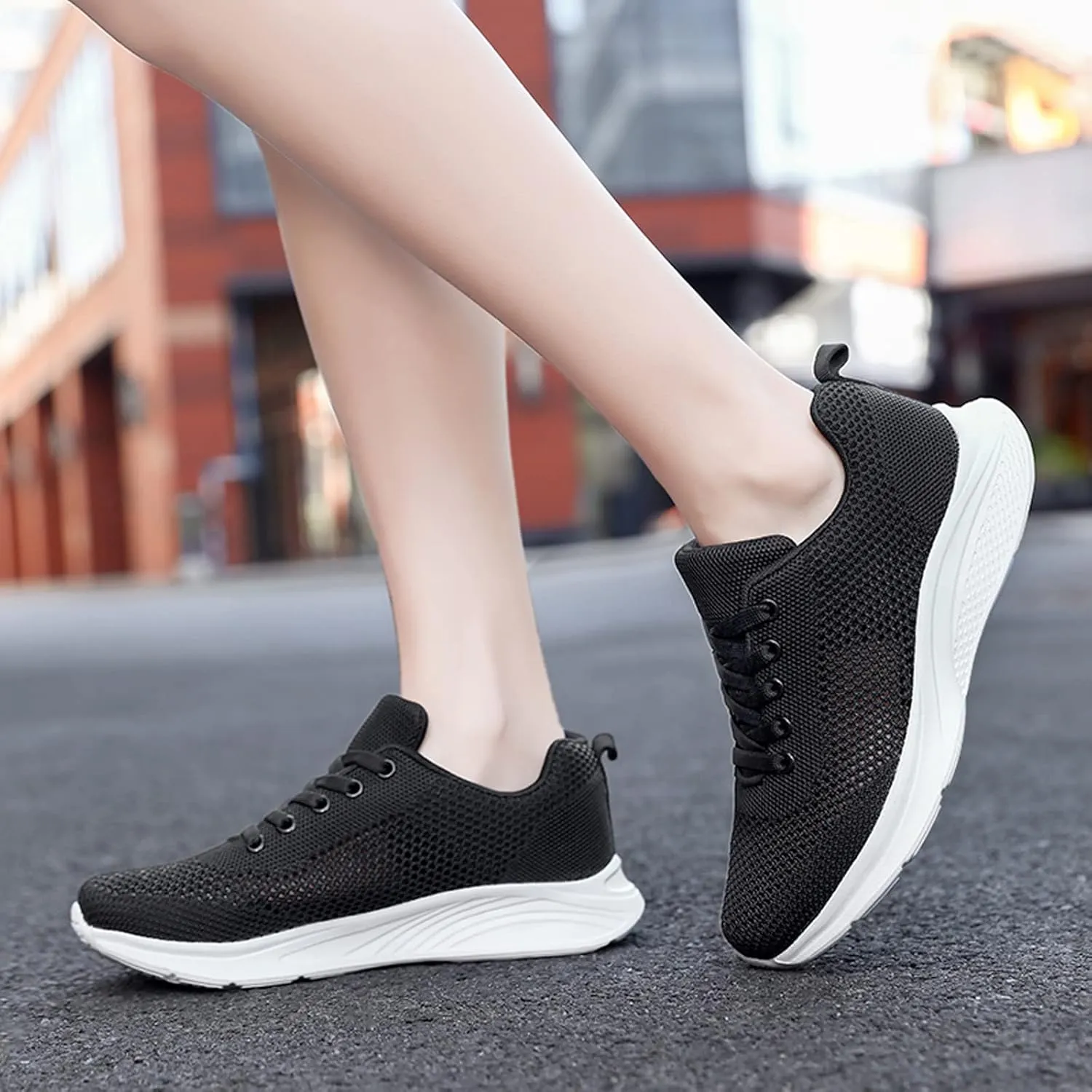 Womens Ladies Walking Running Shoes Slip On Lace-Up Mens Casual Shoes Jogging Men Shoes Casual Casual Sneakers Platform Tennis Shoe Cross Trainer Shoe