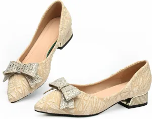 Women's Low Block Chunky Heels Pumps Shoes Comfortable Ladies Dress Shoes Low Heel Pumps