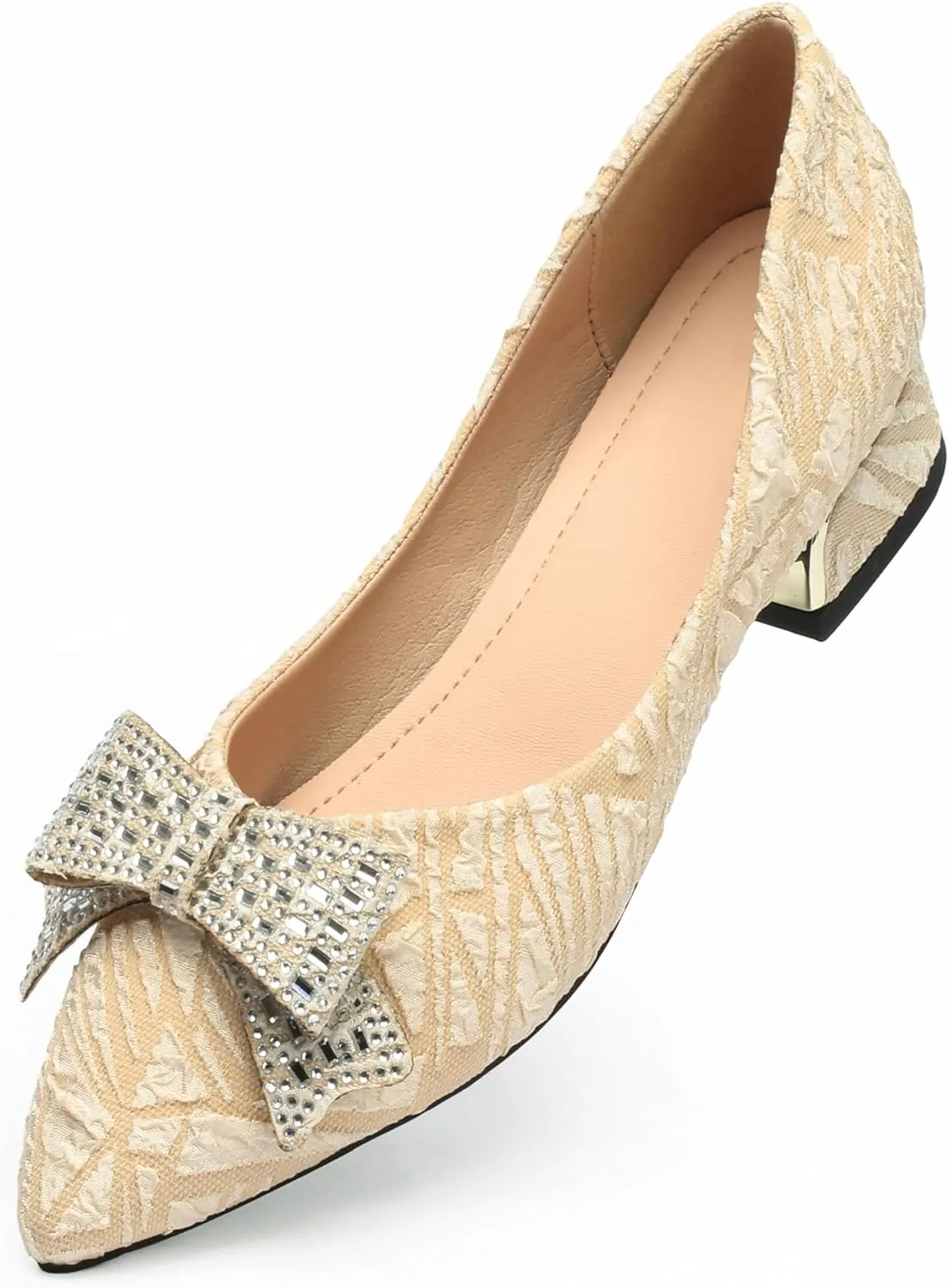 Women's Low Block Chunky Heels Pumps Shoes Comfortable Ladies Dress Shoes Low Heel Pumps