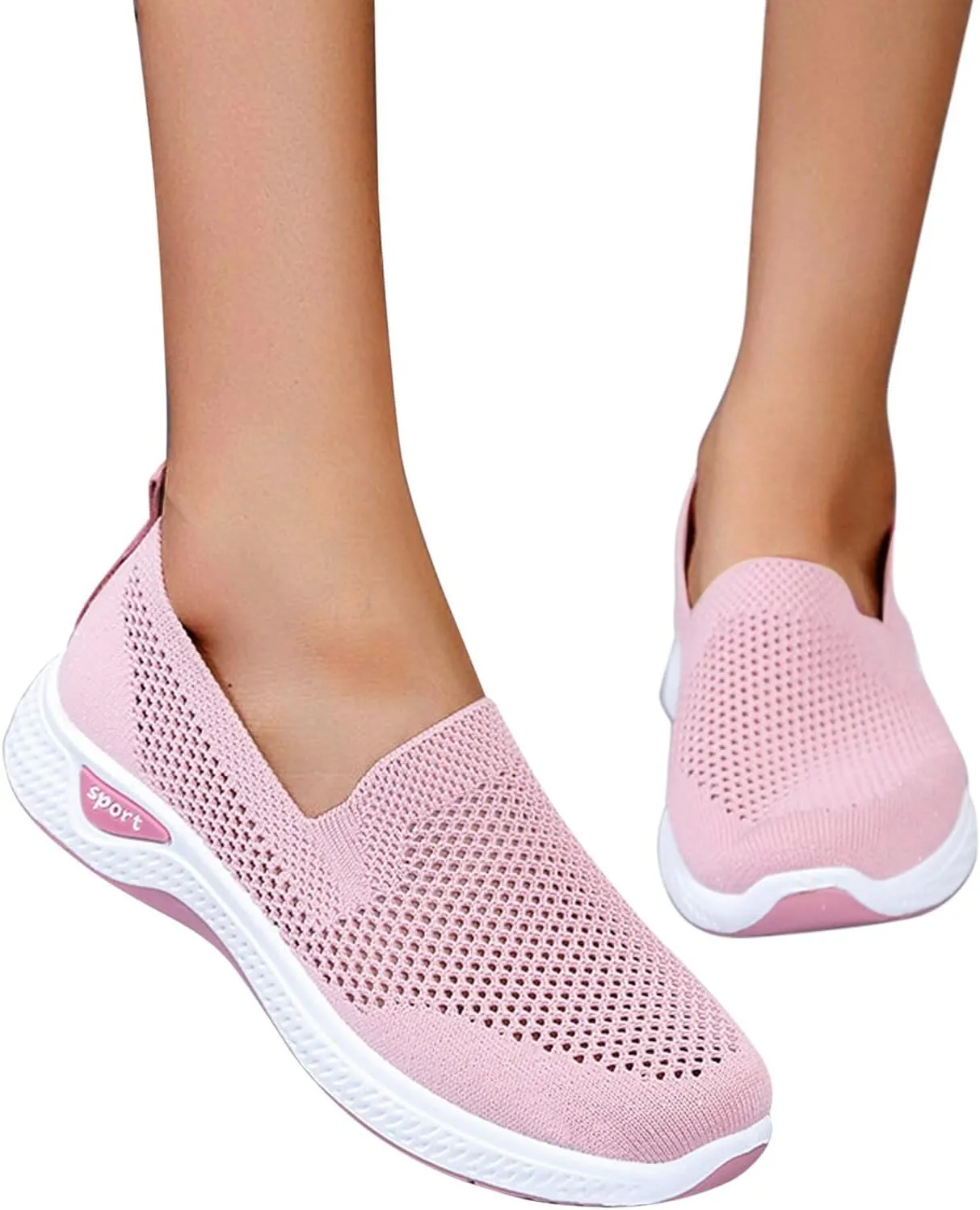 Womens Orthopedic Slip On Loafers with Arch Support Comfortable Walking Shoes Casual Sneakers Plantar Fasciitis Relief Foot Pain Diabetic Feet