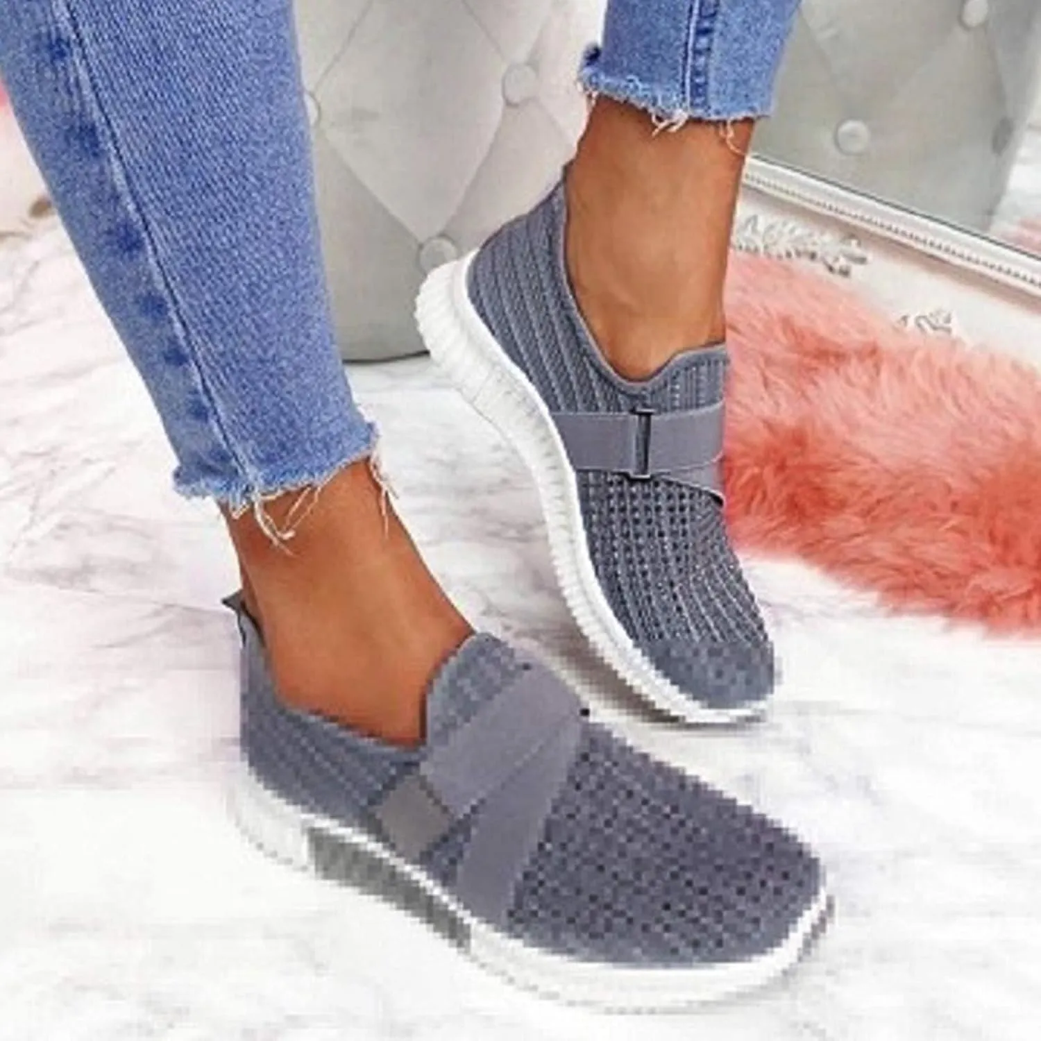 Womens Running Shoes Air Cushion Lightweight Sneakers Black Sneakers Women Trendy Nurse Shoes for Women Comfortable Wide Womens Casual Sneakers Size 11 Non Slip Shoes Women