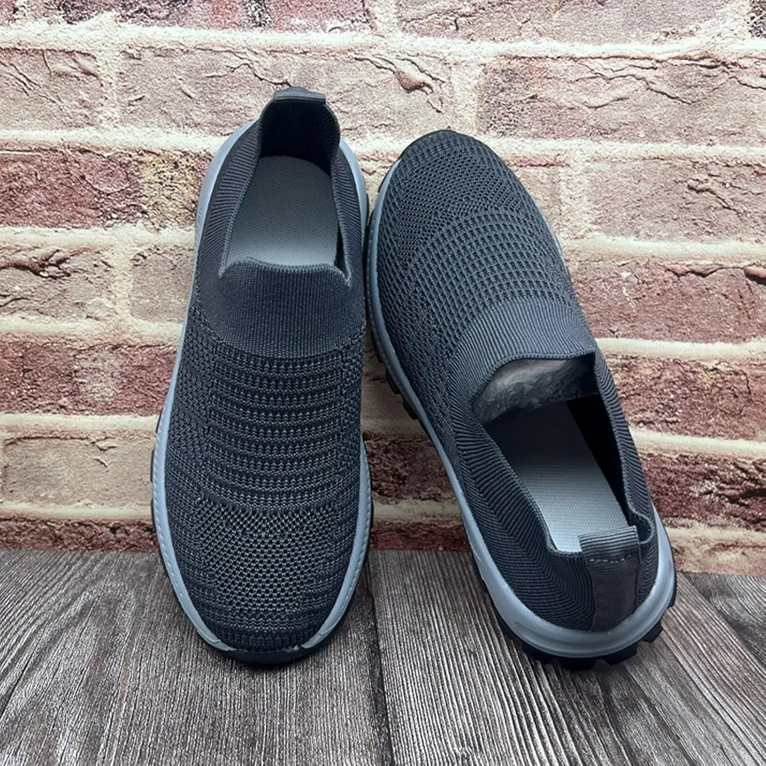Women's Slip On Sneakers - Lightweight Comfortable Athletic Walking Shoes for Casual Gym Workout Running