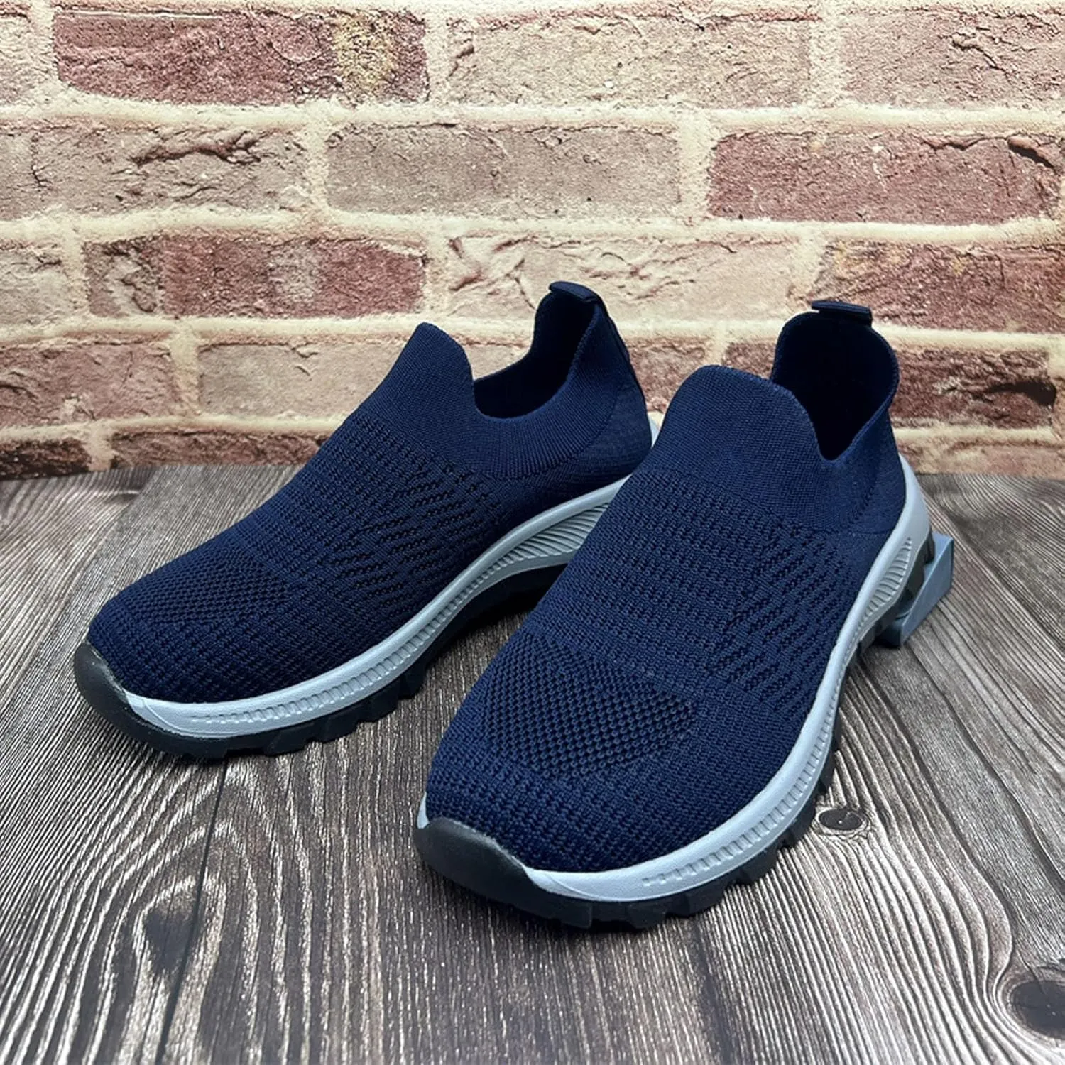 Women's Slip On Sneakers - Lightweight Comfortable Athletic Walking Shoes for Casual Gym Workout Running