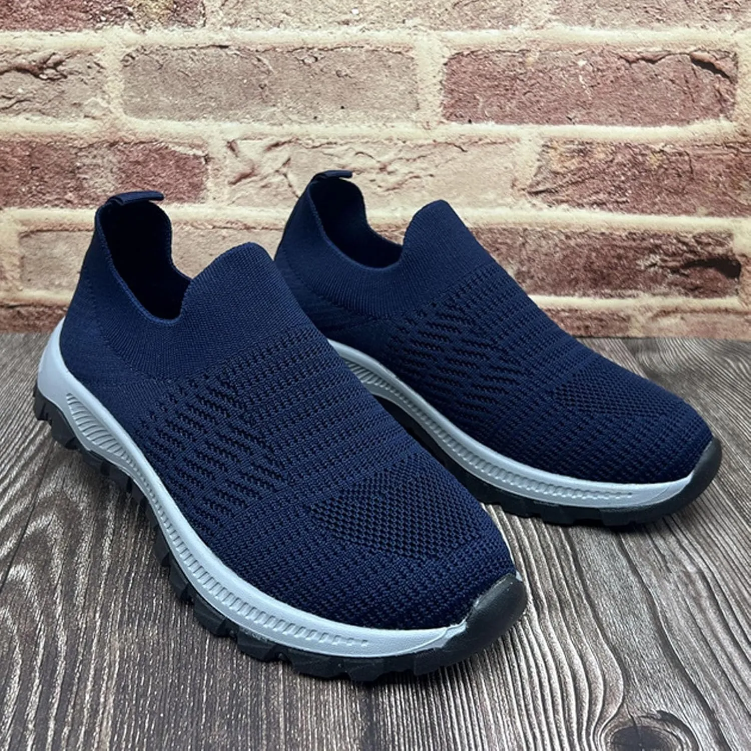 Women's Slip On Sneakers - Lightweight Comfortable Athletic Walking Shoes for Casual Gym Workout Running