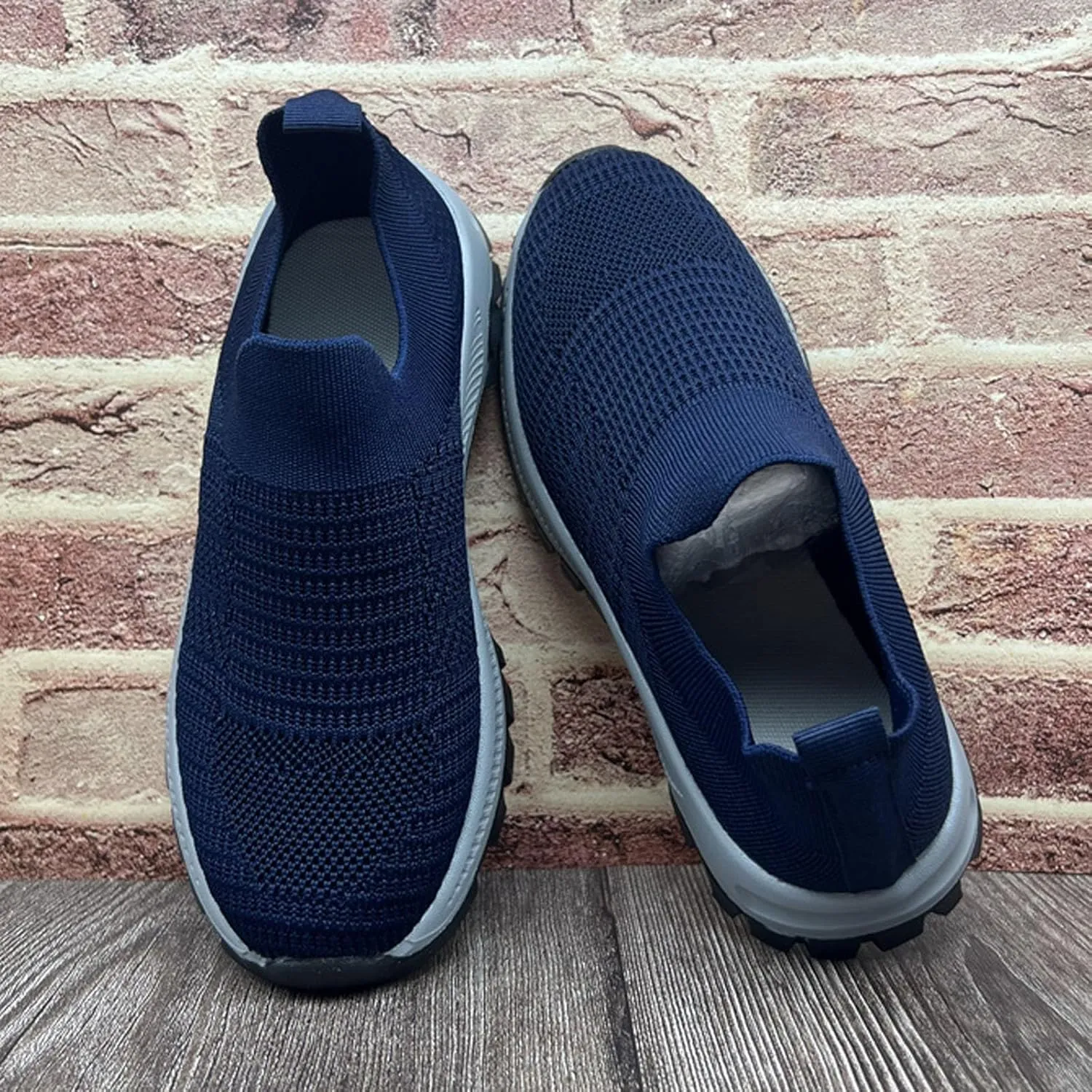 Women's Slip On Sneakers - Lightweight Comfortable Athletic Walking Shoes for Casual Gym Workout Running