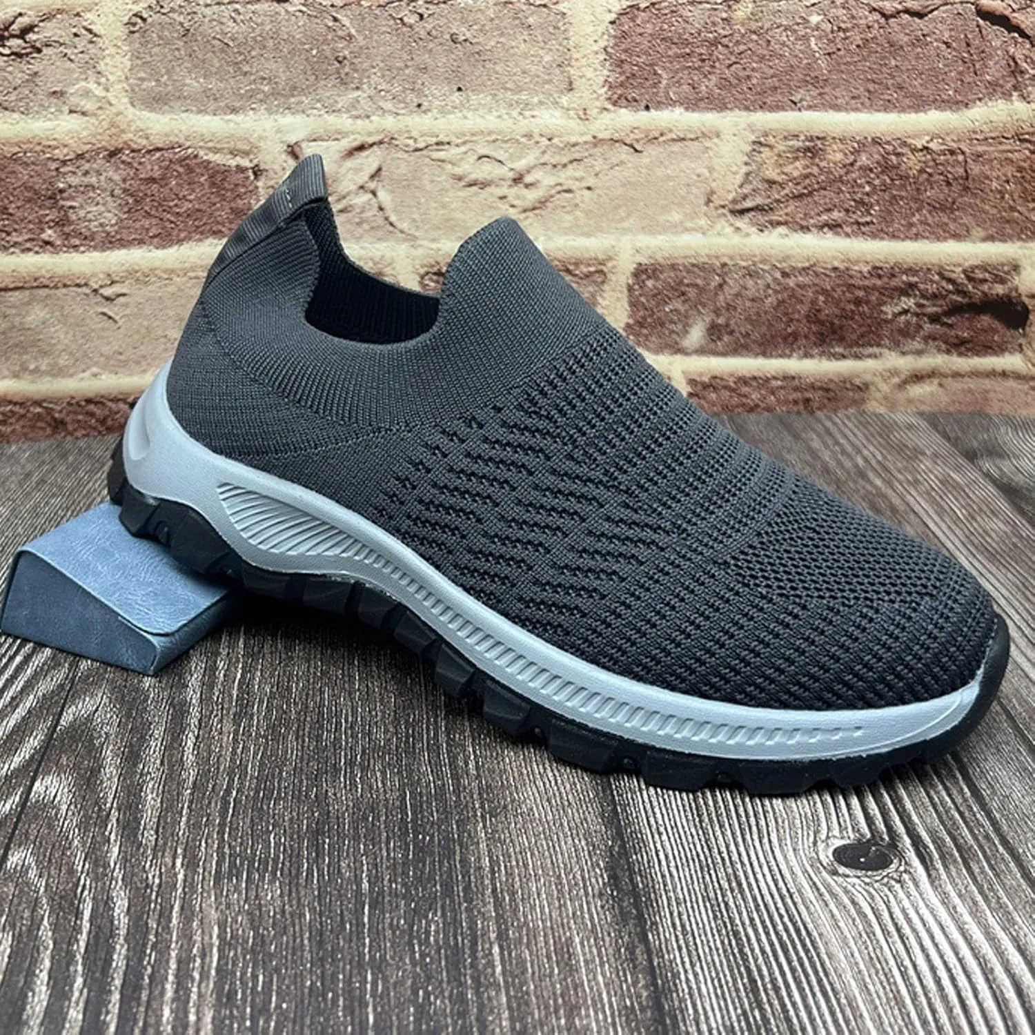 Women's Slip On Sneakers - Lightweight Comfortable Athletic Walking Shoes for Casual Gym Workout Running