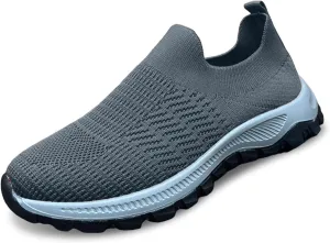 Women's Slip On Sneakers - Lightweight Comfortable Athletic Walking Shoes for Casual Gym Workout Running