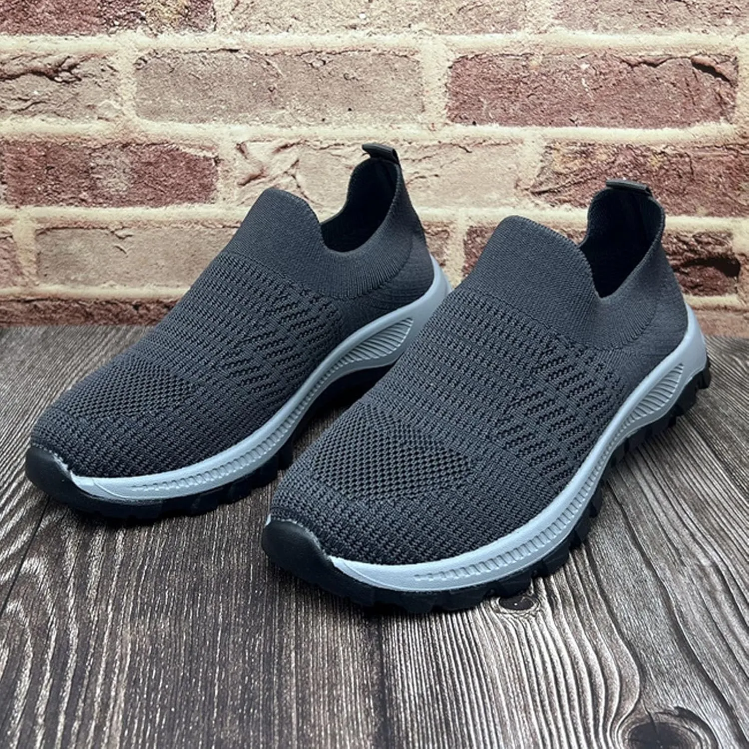 Women's Slip On Sneakers - Lightweight Comfortable Athletic Walking Shoes for Casual Gym Workout Running