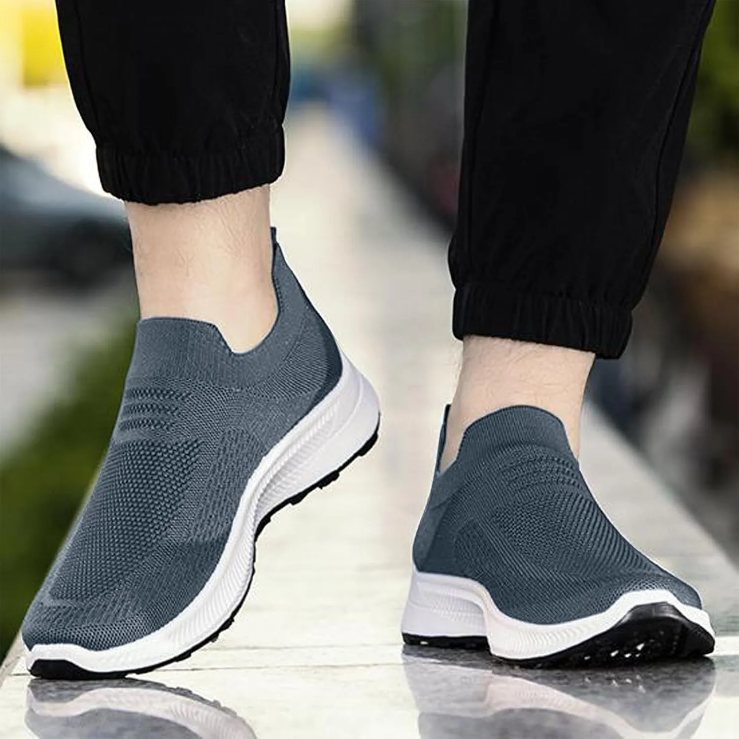 Women's Slip On Sneakers - Lightweight Comfortable Athletic Walking Shoes for Casual Gym Workout Running